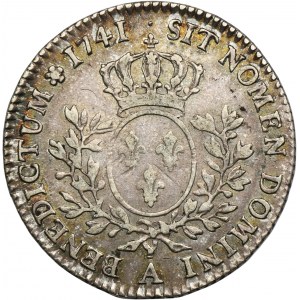 France, Louis XV, 1/5 Ecu Paris 1741 A