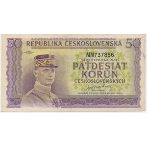 Tschechoslowakei, 50 Kronen (1945)