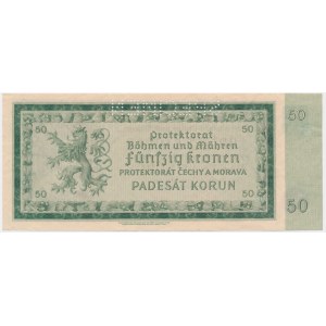 Bohemia & Moravia, 50 Korun 1940 - SPECIMEN -