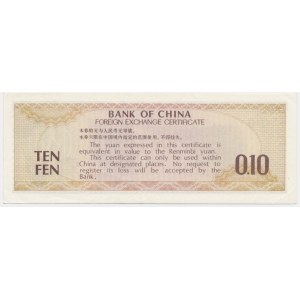 China, 10 Fen (1980)