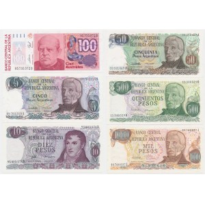 Brazílie, sada 5-1 000 pesos (9 ks)