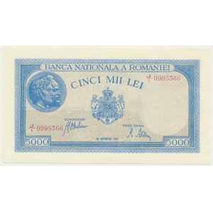 Romania, 5.000 Lei 1943