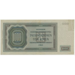 Čechy a Morava, 1 000 korún 1942 - 2. emisia -