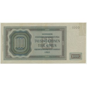 Bohemia & Moravia, 1.000 Korun 1942 - II issue -