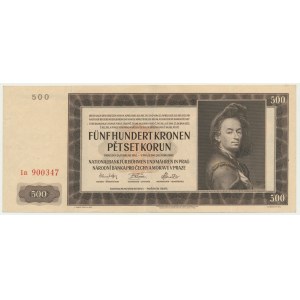 Bohemia & Moravia, 500 Korun 1942 - II issue -