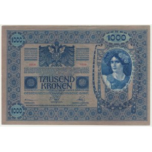 Austria, 1.000 Kronen 1902 (1919)