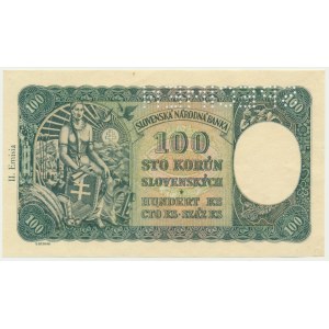 Československo, 100 korún (1945) na 100 slovenských korún 1940 - MODEL -.