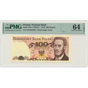 100 złotych 1979 - GN - PMG 64