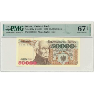 50 000 PLN 1993 - S - PMG 67 EPQ