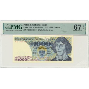 1.000 złotych 1975 - AD - PMG 67 EPQ