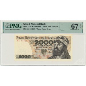 2.000 złotych 1979 - AB - PMG 67 EPQ