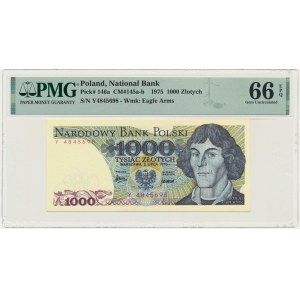 1,000 Gold 1975 - Y - PMG 66 EPQ