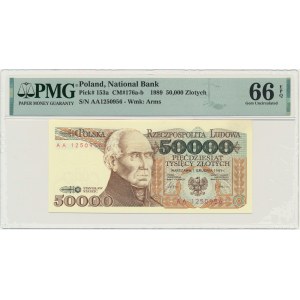 50.000 złotych 1989 - AA - PMG 66 EPQ