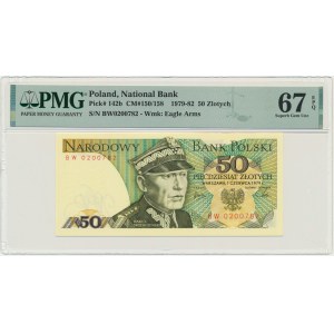 50 zlotých 1979 - BW - PMG 67 EPQ - první ročník série