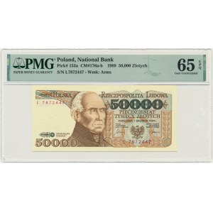 50.000 złotych 1989 - L - PMG 65 EPQ