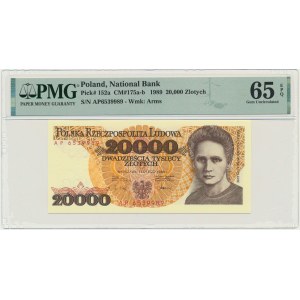 20.000 złotych 1989 - AP - PMG 65 EPQ