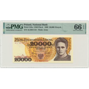 20,000 zl 1989 - AL - PMG 66 EPQ