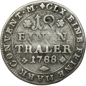 Německo, vévodství Brunšvik-Wolfenbüttel, Karl Wilhelm Ferdinand, 1/12 Thaler Brunswick 1788 MC