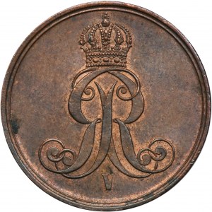Germany, Kingdom of Hanover, Georg V, 2 Pfennig Hannover 1863 B