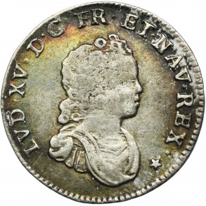 Francúzsko, Louis XV Beloved, 1/10 Ecu Strasbourg 1716 BB