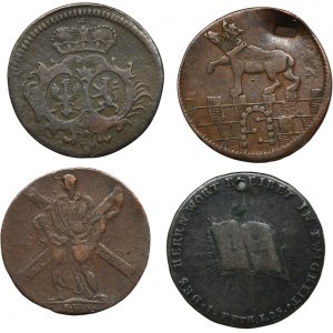 Set, Germany, Coins and Token (4 pcs.)