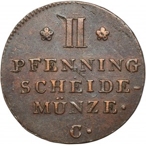 Germany, Kingdom of Hanover, Georg III, 2 Pfennig Clausthal 1818