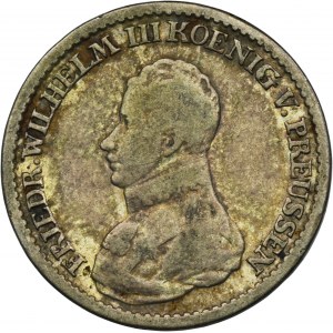 Nemecko, Pruské kráľovstvo, Frederick William III, 4 Groschen Düsseldorf 1818 D
