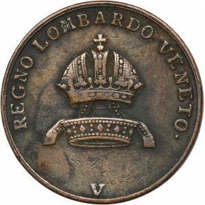 Italy, Kingdom of Lombardy-Venetia, Ferdinand I, 3 Centesimi Venice 1843