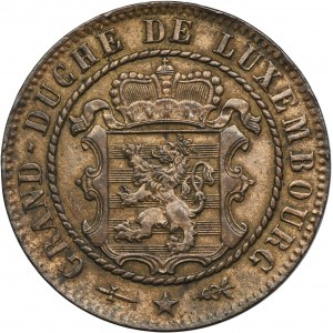 Lucemburk, Vilém III, 10 centimů Brusel 1870