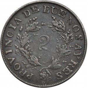 Argentína, štát Buenos Aires, 2 Reale Bueanos Aires 1853