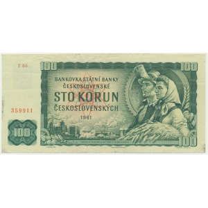 Československo, 100 korun 1961