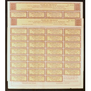 Warszawa, 4,5% pożyczka m. st. Warszawy 1931, obligacja 66,50 zł - zestaw 4 szt.