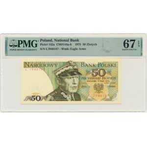 50 złotych 1975 - L - PMG 67 EPQ