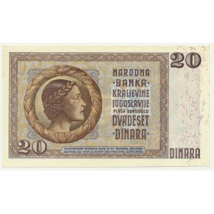 Juhoslávia, 20 dinárov 1936