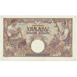 Srbsko, 1 000 dinárů 1942