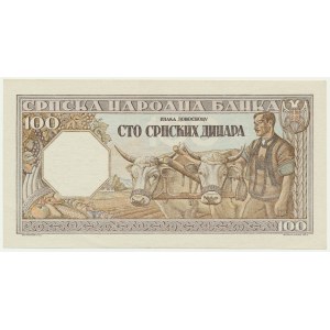 Serbia, 100 Dinara 1943