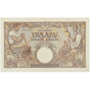 Serbia, 1.000 Dinara 1942