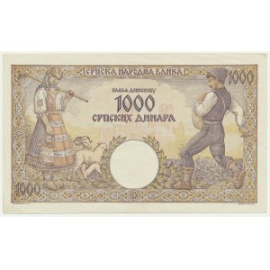 Serbia, 1.000 Dinara 1942
