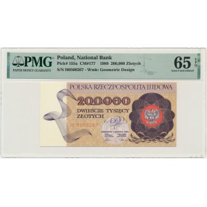 200.000 złotych 1989 - H - PMG 65 EPQ
