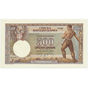 Srbsko, 500 dinárů 1942