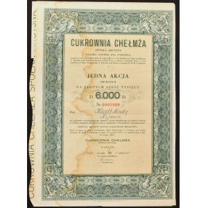 Cukrownia Chełmża S.A., 6.000 zł - Nr 0001000