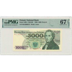 5.000 złotych 1986 - BL - PMG 67 EPQ