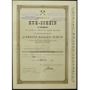 KUX-SCHEIN Liebauer Kohlen Verein, Důl Lubawka, 1 Kuks 1875