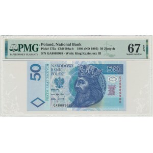 50 złotych 1994 - GA - PMG 67 EPQ