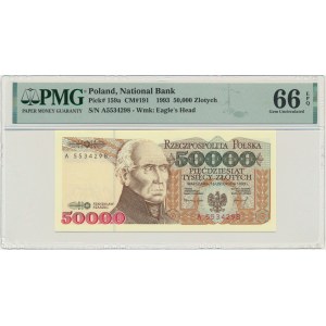 50.000 złotych 1993 - A - PMG 66 EPQ