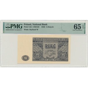5 gold 1946 - PMG 65 EPQ