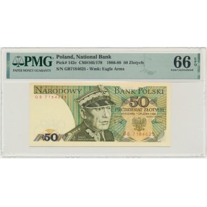 50 zlatých 1988 - GB - PMG 66 EPQ - první ročník série