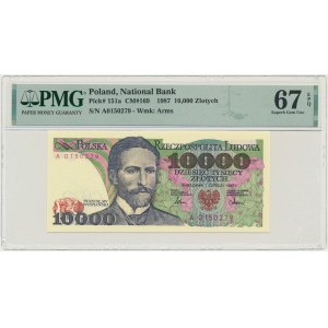 10,000 PLN 1987 - A - PMG 67 EPQ