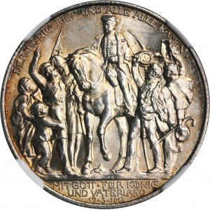 Německo, Pruské království, Vilém II., 2 marky Berlín 1913 A - NGC MS64