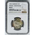 Nemecko, Pruské kráľovstvo, Wilhelm II, 2 marky Berlín 1901 - NGC MS65